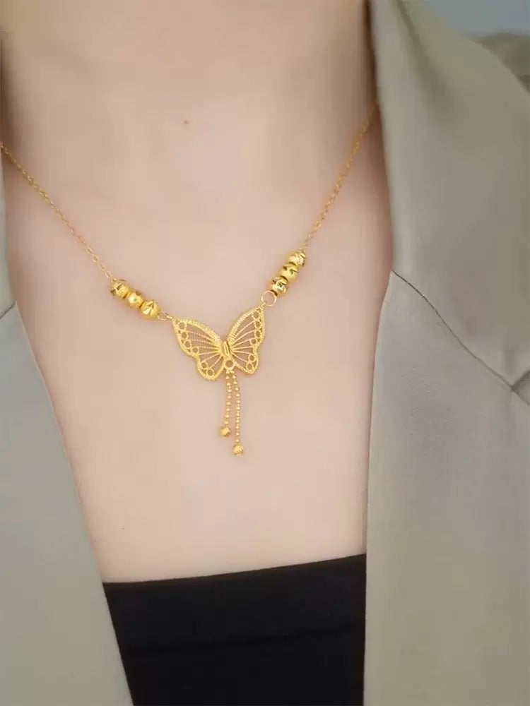 Golden Butterfly Necklace