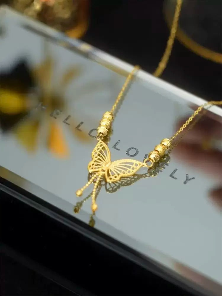 Golden Butterfly Necklace